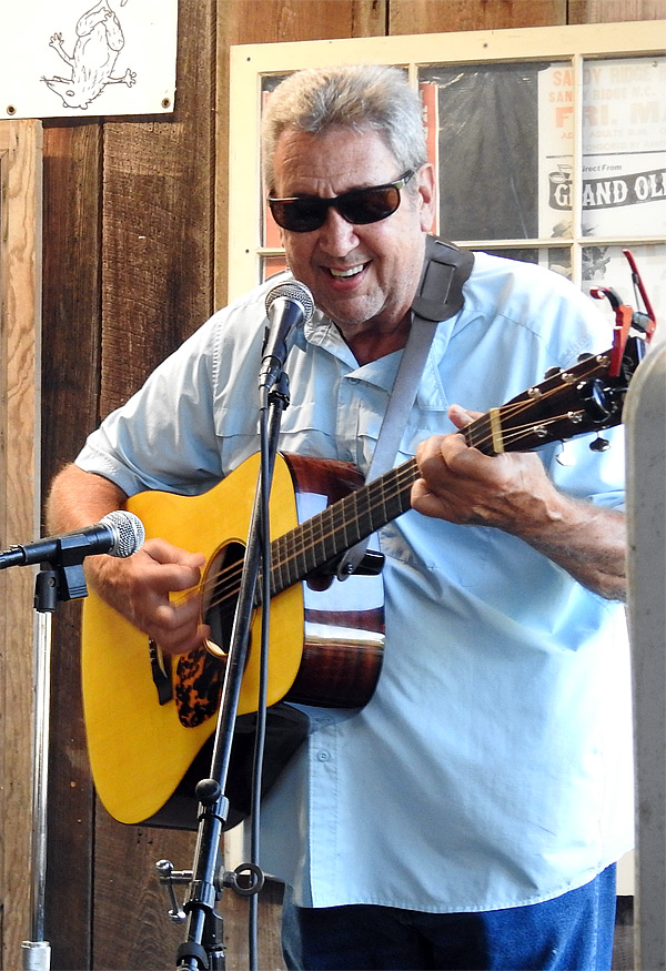 Mike Clements on guitar with Pine Mountain Bluegrass Band